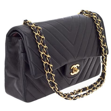 chanel bag chevron